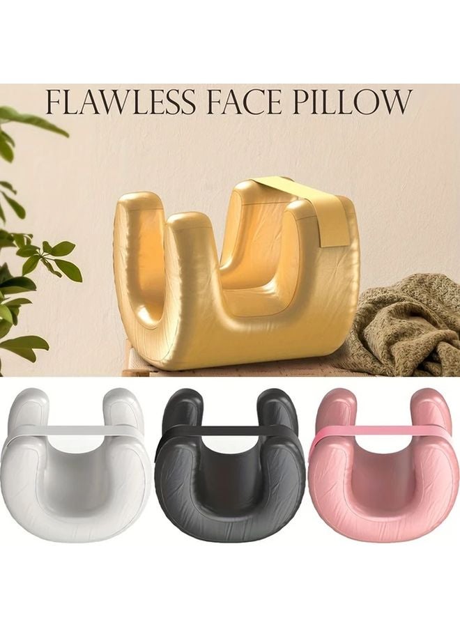 Flawless Face Pillow Ultra Soft Cervical Support with Removable Reversible Cover White - Image 1